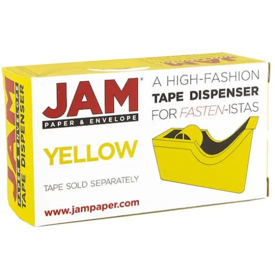 JAM Paper Colorful Desk Tape Dispensers Yellow {7}