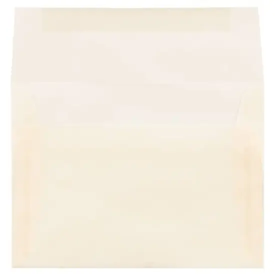 JAM Paper 4.75" x 6.5" Translucent Envelopes, 50ct. Spring Ochre {3}