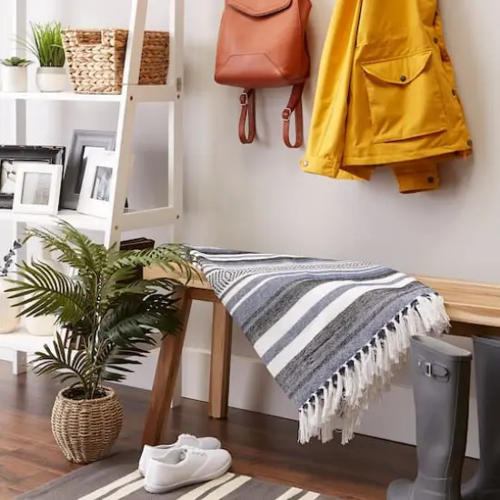 DII&reg; French Blue Farmhouse Woven Throw {5}