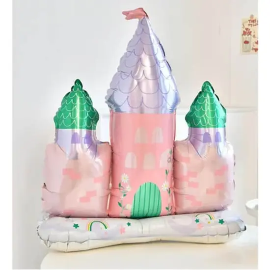 3ft. Fairy Castle Standing Foil Balloon Decoration {4}