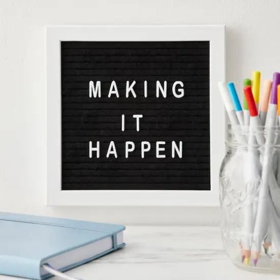 8" x 8" Black Felt Letter Board by Make Market&reg; {3}