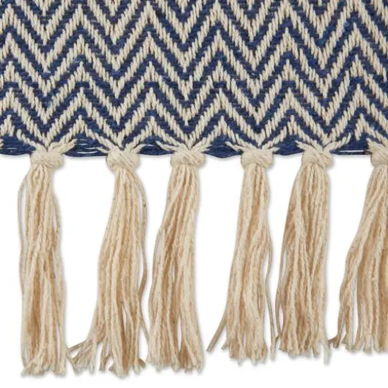 DII&reg; Handloom Chevron Throw French Blue {4}