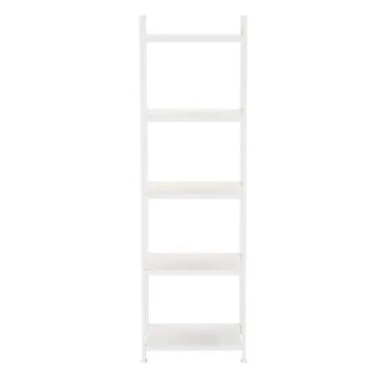 Household Essentials Jamestown 59" 5-Shelf Narrow Bookshelf White {6}