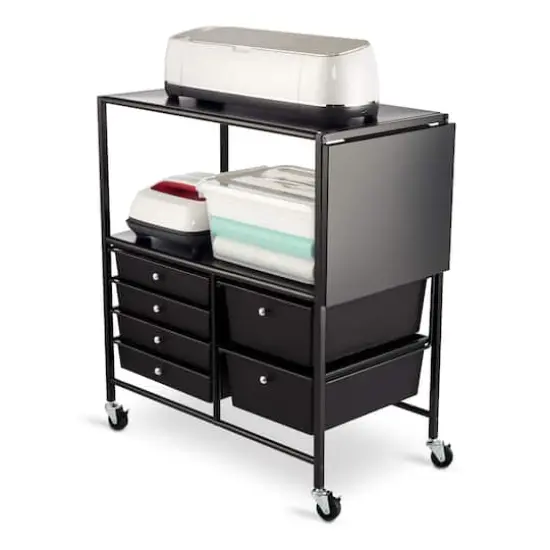 Essex Rolling Cart by Simply Tidy&trade; Black {5}