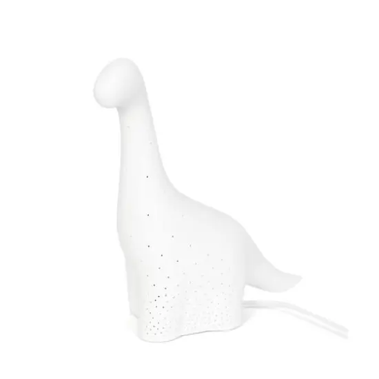Simple Designs 11" White Porcelain Dinosaur Table Lamp {1}