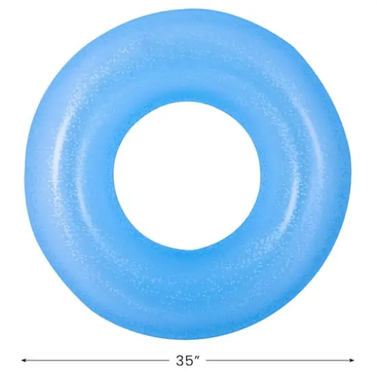 Pool Central 35" Inflatable Inner Tube Pool Float Blue {5}