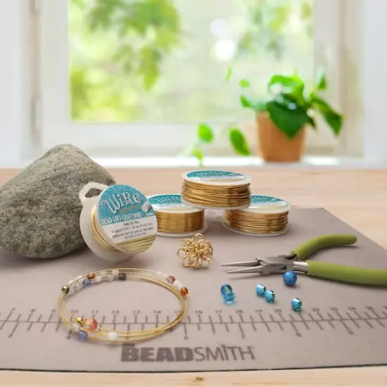 The Beadsmith&reg; Wire Elements&trade; 28 Gauge Tarnish Resistant Soft Temper Wire, 500ft. Gold {4}