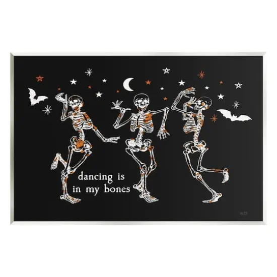 Stupell Industries Dancing In My Bones Skeletons Wall Plaque Art {1}