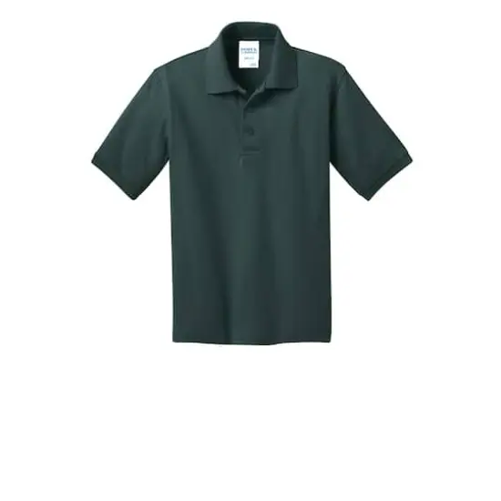 Port & Company® Youth Core Blend Jersey Knit Polo Dark Green {1}