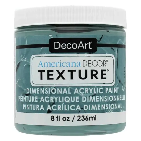 DecoArt&reg; Americana Decor&reg; Texture&trade; Dimensional Acrylic Paint, 8oz. Moss Blue {1}
