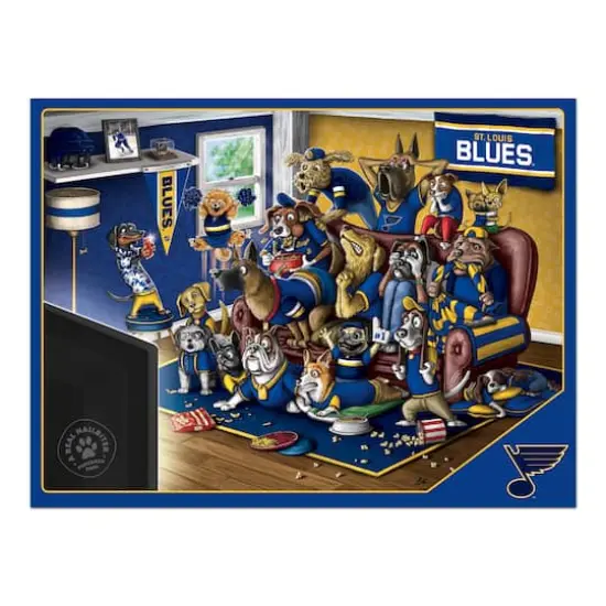 NHL Purebred Fans A Real Nailbiter 500 Piece Puzzle StLouis Blues {5}