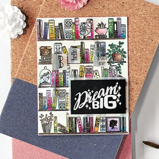 Hero Arts&reg; PolyCLEAR&reg; Bookcase Peek-A-Boo Clear Stamp Set {4}