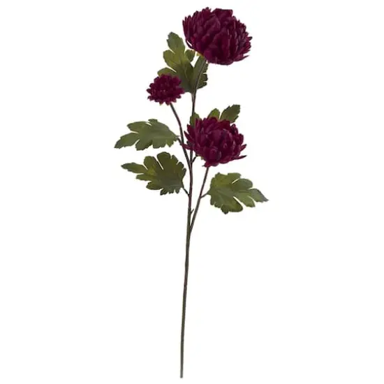 Chrysanthemum Flower Spray, 12ct. Burgundy {1}