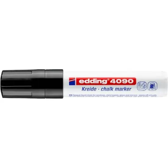 edding&reg; 4090 Jumbo Chalk Marker Black {1}