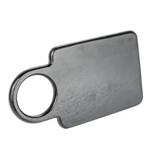 Hello Honey&reg; 12" Black Modern Wood Cutting or Charcuterie Board with Handle {1}