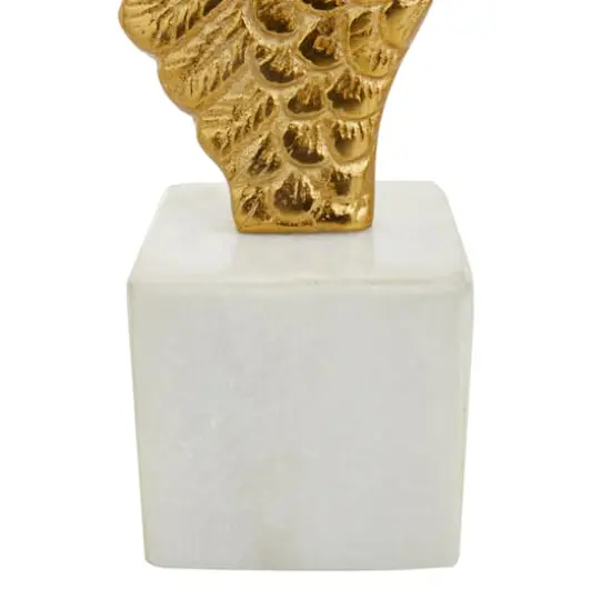 10" Angel Wing Aluminum Bookend Set Gold {5}