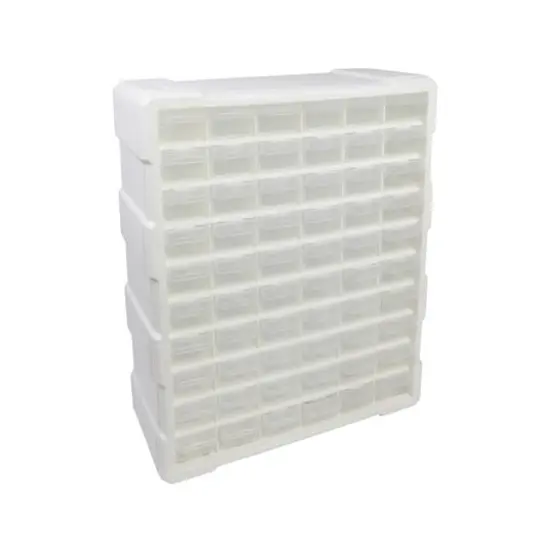 Everything Mary White 60 Drawer Plastic Organizer {1}