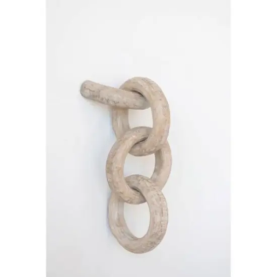 Hello Honey&reg; 18" Mango Wood Chain Wall D&eacute;cor {5}