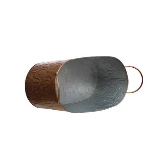 11.5" Gold Pumpkin Metal Bucket by Ashland® {4}