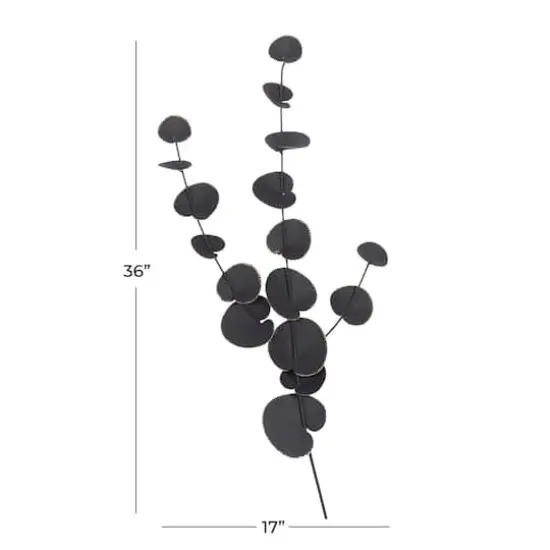 36" Black Metal Contemporary Wall D&eacute;cor {8}