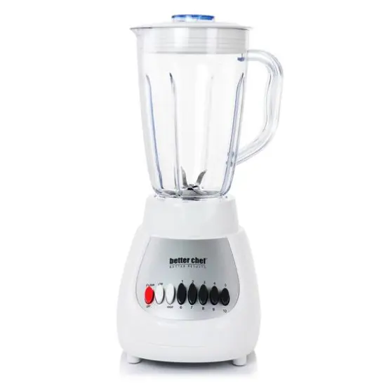 Better Chef White 50oz. 10-Speed 350-Watt Plastic Jar Blender {9}