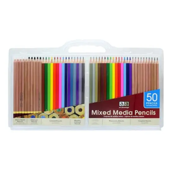 Art Advantage&reg; 50 Piece Mixed Media Pencil Set {1}