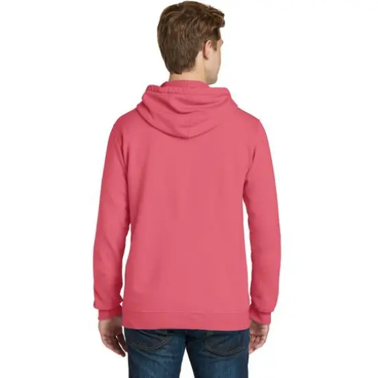 Port & Company&reg; Beach Wash Garment-Dyed Pullover Hooded Adult Sweatshirt Fruit Punch {6}