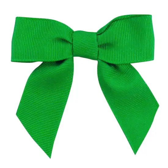 JAM Paper 7/8" Grosgrain Twist Tie Bows, 100ct. Emerald {1}