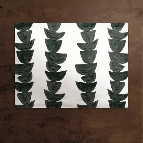 Monochromatic Stacked Bowls Cotton Twill Placemat {3}