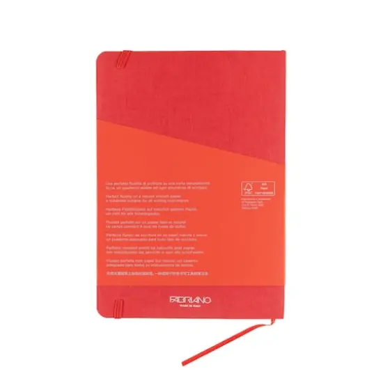 Fabriano&reg; EcoQua Plus A5 Graph Stitch-Bound Notebook Red {11}