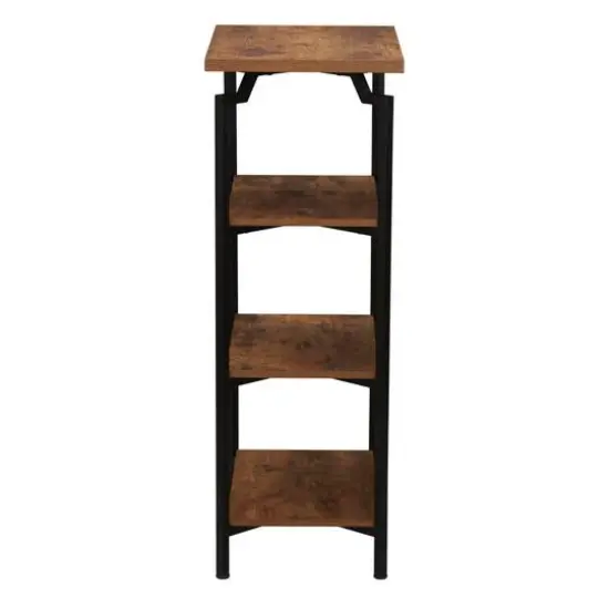 Household Essentials Crown 43" 4-Tier Bookshelf Brown {8}