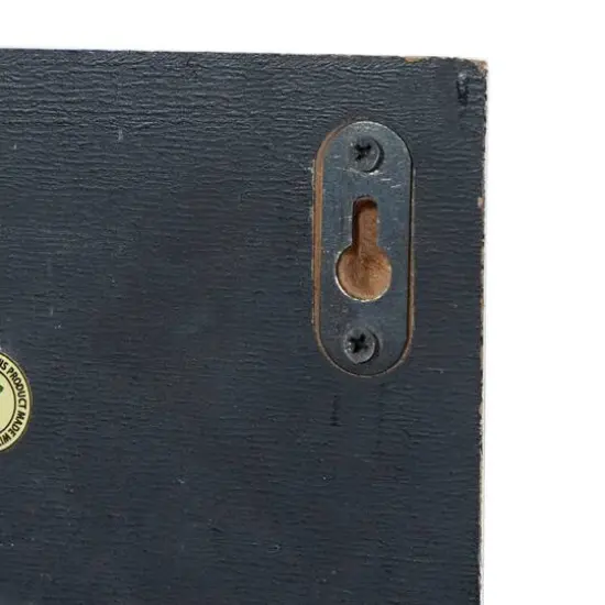 White Wood Farmhouse Wall Hooks, 7" x 24" x 4" {6}