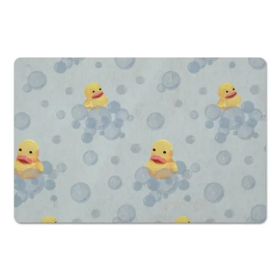 Rubber Duckies Floor Mat Green {1}