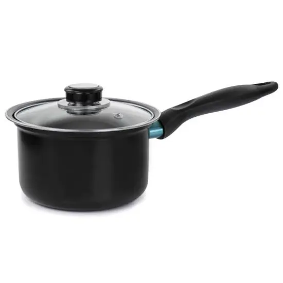 Gibson Home&reg; Newton 7-Piece Black Carbon Steel Cookware Set {9}