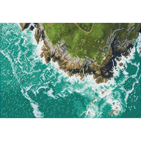 Diamond Dotz&reg; Intermediate Rocky Coast Diamond Painting Kit {1}