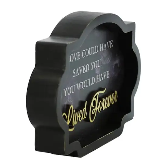 8" Black & Gold Lived Forever Sign Tabletop D&eacute;cor by Ashland&reg; {4}