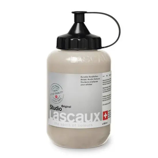 Lascaux Studio Acrylic Paint, 500mL 981 Buff Titanium {1}