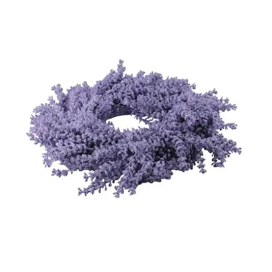 16" Purple Wisteria Spring Wreath {3}