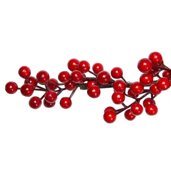 5ft. Artificial Christmas Red Berry Twig Garland {4}