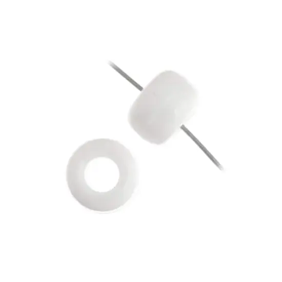 John Bead 9mm Opaque Plastic Pony Beads, 1,000ct. White {5}