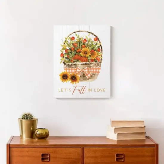 Let's Fall In Love Canvas Wall Art {3}