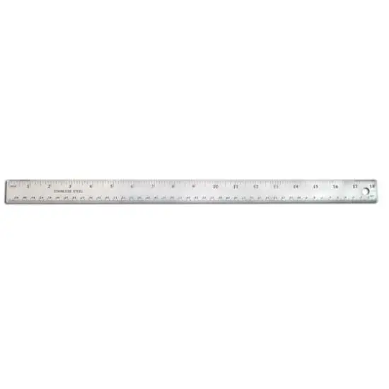 18" Stainless Steel Ruler, 6ct. {3}