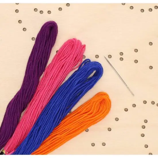 Leisure Arts&reg; Intermediate Royal Jester Wood Stitched String Art Panel Kit {6}