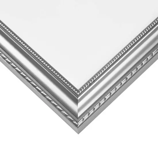 4 Pack Craig Frames Victoria Ornate Silver Picture Frame with Mat {5}