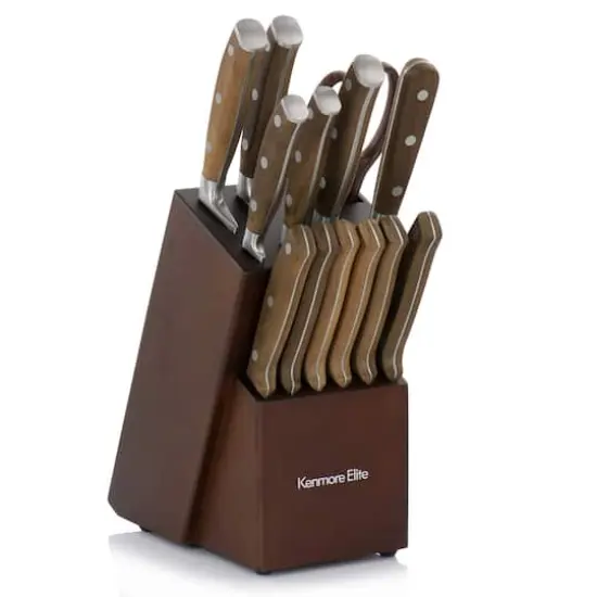 Kenmore® Elite Cooke 14-Piece Dark Brown Stainless Steel Cutlery Set {9}