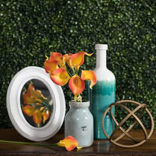 Orange Calla Lily Artificial Bundle {4}