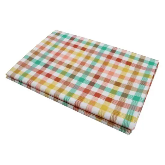 70" Multicolor Plaid Table Cover by Celebrate It&trade; {3}