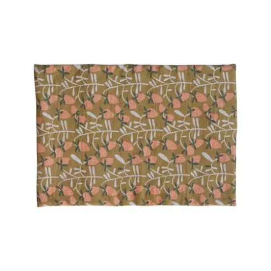 Hello Honey&reg; Strawberry Cotton Dish Drying Mat with Quilted Terry Cloth Insert {1}