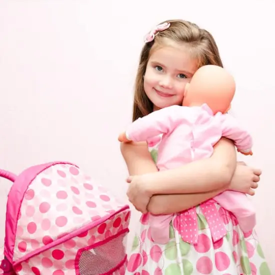 2-in-1 Baby Doll Swing and Carrier Toy Set {8}