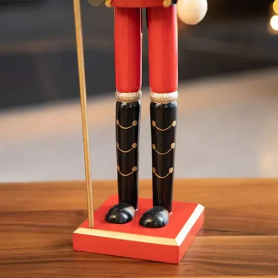Glitzhome&reg; 24" Wooden Christmas Soldier Nutcracker {6}